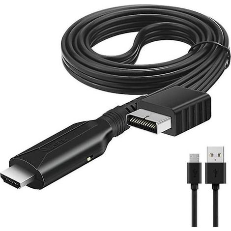 Câble adaptateur compatible PlayStation 2 PS2 vers HDMI, audio/vidéo HD RCA AV X1 (1/5)