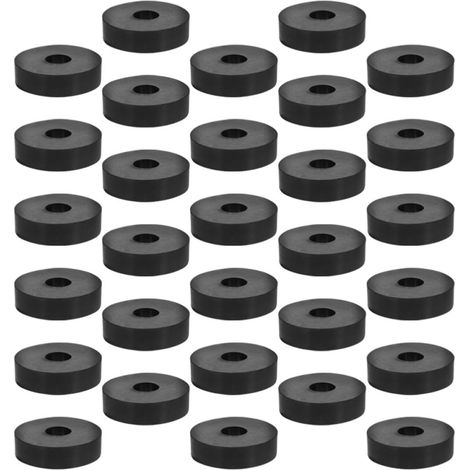 30 Coussinets en Caoutchouc Anti-vibration Résistants à L'usure pour Machines Perforatrices et Appareils Ménagers, Amortisseurs Noirs Faciles à Installer, Lot de 30 Pièces (1/5)