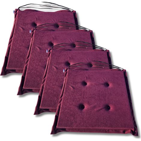 Cojines para silla 40x40x3 cm 1224 - juego de 4 (1/5)