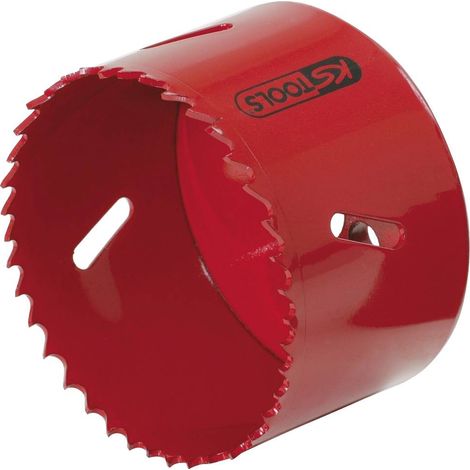 Kstools – Scie cloche HSS 111 mm – Pour métaux jusqu'à 700 N/mm² – Denture à hauteur variable – Coupe précise et expulsion des copeaux (1/2)