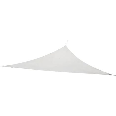 Dreiecksschatten Segel in Polyester 185 Gr 5x5x5 Meter Positano - White