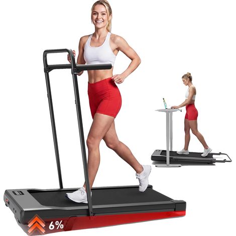 Cinta de correr, diseño plegable, conectividad Bluetooth, color negro. (1/2)