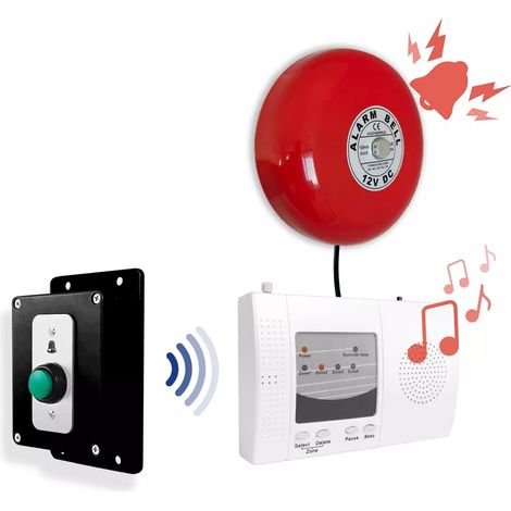 Sonnette sans-fil 900m longue distance bouton autonome haute résistance + carillon & cloche puissante (gamme DA600+) (1/5)