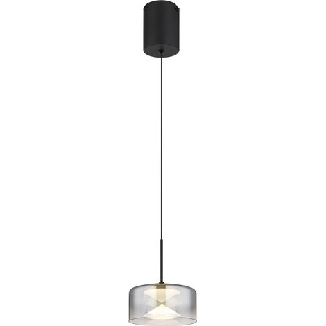 Globo - lámpara colgante - BELINDA - negro - vidrio - Ø 15cm - (1/5)