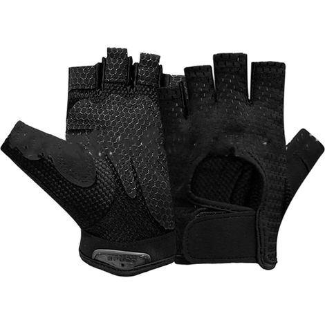 Gants De Fitness - Paume Rembourrée En Mousse Et Surface Antidérapante En Silicone - Pour Musculation, Cyclisme Et Training - 1 Paire (1/5)