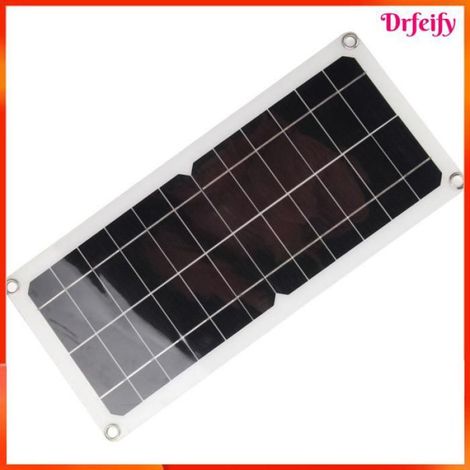 Akozon Panneau de chargeur solaire 10W 12V USB Panneau Solaire Chargeur de Batterie Chargeur Monocristallin jardin balise (1/5)