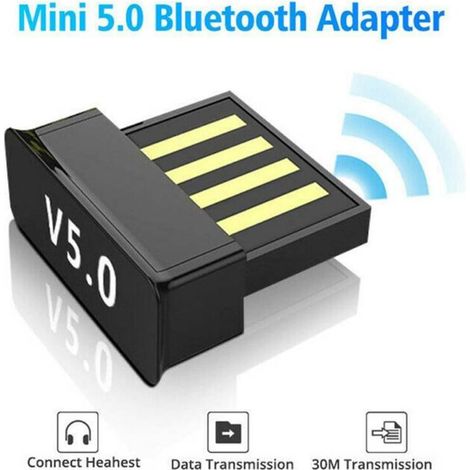 Adaptateur USB Bluetooth 5.0 pour PC portable, récepteur longue portée pour Windows 7/8/10 (1/5)
