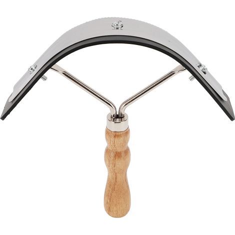 Stainless steel and rubber horsehair brush, comfortable grip, wooden handle, facial cleaning, scraper comb for livestock (1/5)