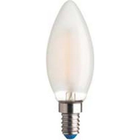 5BLISTER LAMPADA FILO LED OLIVA STICK SATINATA E14 4.5w 2700K calda 470 lm 35x97h
