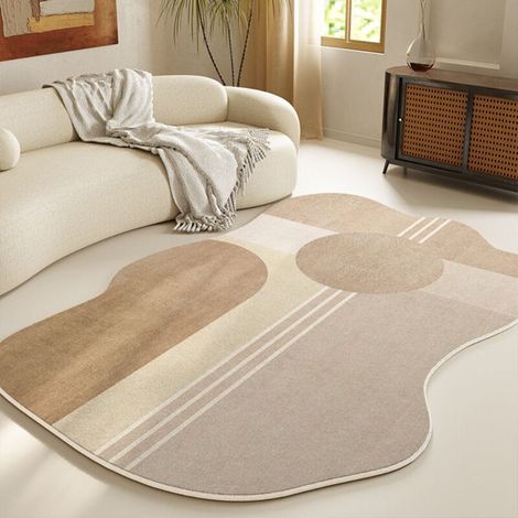 Tapis Imitation Cachemire - 40 x 60 cm - Pour Salle De Bain Cuisine Entrée Couloir - Moquette Douce Absorbante Anti-dérapante - 1 Pièce