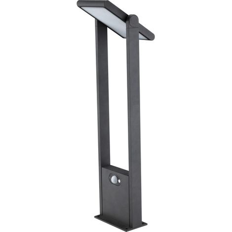 POPA Spot à énergie solaire noir 60 cm 4000K Luminaire de jardin Beneito Faure