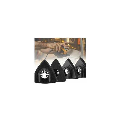 Set mit 4 Schleifpads für Delta-Schleifmaschinen, universelles Schleifpad für Fein Bosch Parkside Ryobi Worx Arbeitsbereichzubehör (90 mm) (1/5)