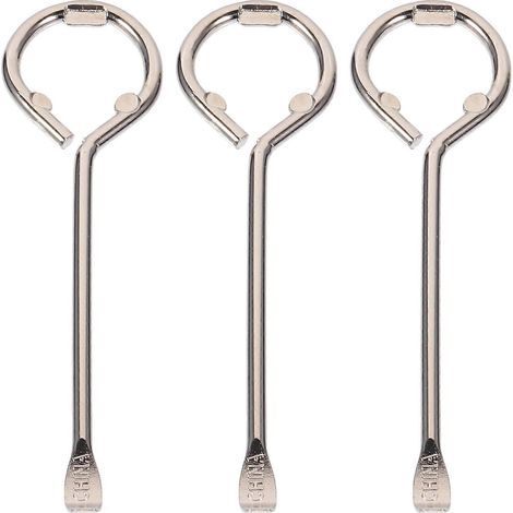 Lot de 3 ouvre-boîtes en fer résistants et pratiques pour pots de peinture-12.00X3.50X0.40CM-Silver (1/4)