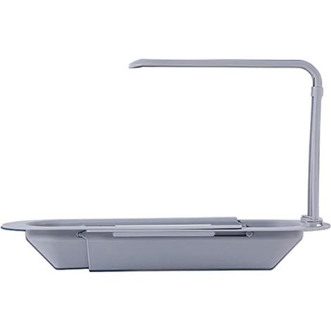 Étagère extensible pour évier, panier de drainage réglable, support à éponge et savon, égouttoir de cuisine, plateau de rangement télescopique (1/5)