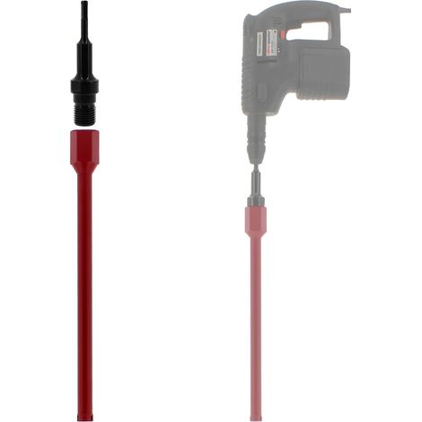 Diamantbohrkrone Ø 25 mm mit Adapter für Bohrmaschine und SDS-plus-Bohrhammer