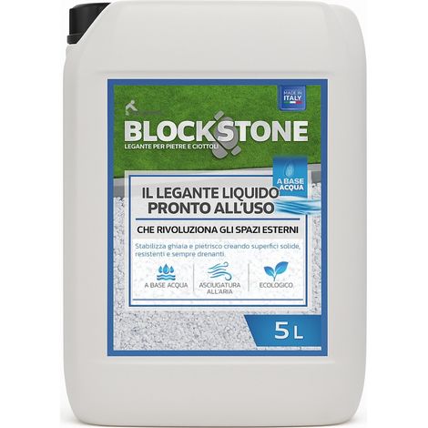 Block stone legante liquido per pietre e ghiaia formato 5 l - confezione 1 (1/5)