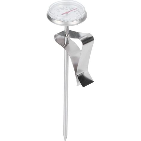 Kaffeethermometer mit Haken, Milchthermometer, Messuhr, Küchengerät zum Aufschäumen (1/5)