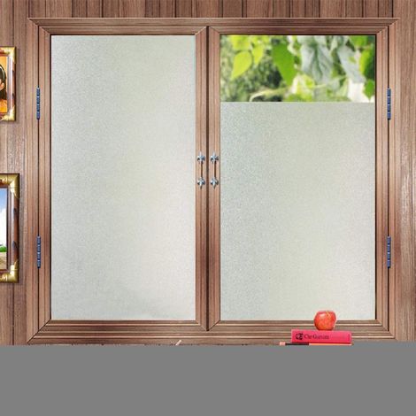 Film Fenetre Anti Regard Anti UV Film Occultant Vitre Fenetre Film Opaque Depoli Vitre Film pour Bureau Maison Salle de Bain 44.5x200CM.