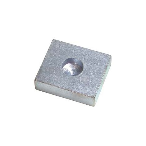 PIASTRA  A SALDARE IN ACCIAIO ZINCATO PER CARDINE INFERIORE ART.349- - ø foro mm.20  misure piastra mm.60x70 - 10 pezzi COMBI