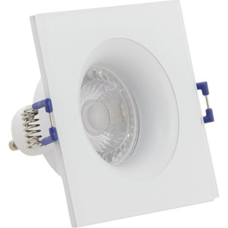 Spot GU10 50W 4000K Carré Blanc IP44 (1/5)
