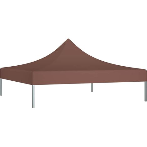 Toit de tente de réception - Toit de tonnelle - Accessoire Tonnelle 2x2 m Marron 270 g/m² fr11338 - Maison La Vie (1/5)