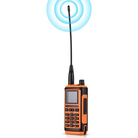Radio portable BF-17 DuoFM AM VHF/UHF 1000 canaux 5W 1800mAh ABS+PC 12.5x6x4cm 273g lampe alarme blocage chargeur