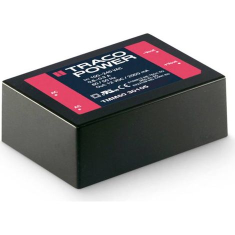 TracoPower TMM 60112 Alimentation CA/CC pour circuits imprimés 12 V/DC 5.0 A 60 W
