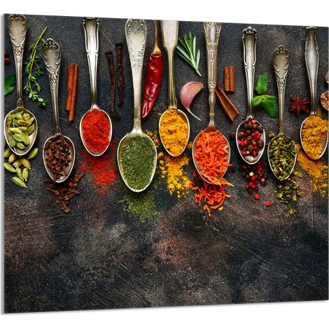 Panneau en verre POUR la cuisine 65x60 Épices (1/5)