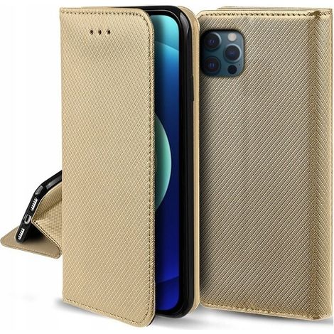 Custodia per Apple iPhone 11 Pro max SMART MAGNET BOOK CLOSED ORO + Vetro (1/3)