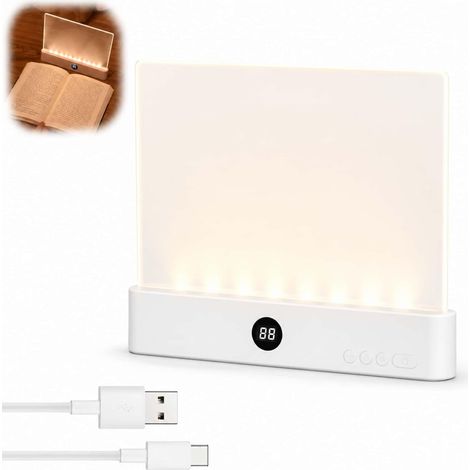 Générique Lampe de Lecture LED Plate Sans Fil, Éclairage Pleine (1/5)