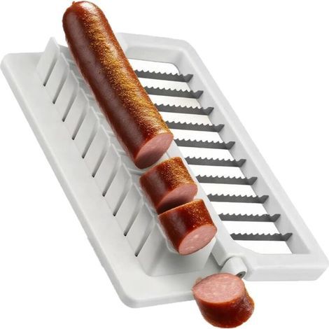 Kitchen Sausage Cutter, Hot Dog Cutting Tool, Safe, Easy to Clean, Cucumber, Banana, Hot Dog, Sausage, Ham (1/5)