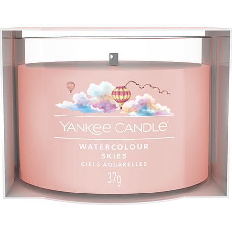 Mini candela Yankee Candle effetto cielo acquerellato, 37 g