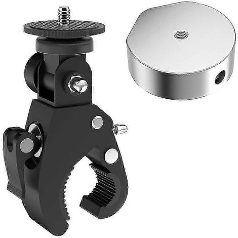 Support de fixation à angle réglable pour échelles de camping-car, rambardes de yacht, toits - Tuyaux de 17 à 36 mm, réglage à 180° - Compatible avec Starlink Mini (1/5)