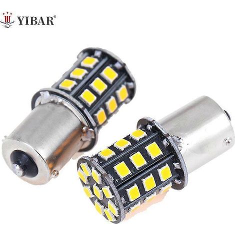 ampoules LED ambre-jaune haute puissance BAU15S 7507 PY21W 1156PY 33 SMD 2835 pour clignotants avant (1/5)