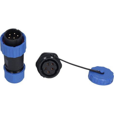 Écrou de serrage étanche IP68 pour prise électrique aviation LP205, 250V pour câble, connecteur étanche à 5 broches (1/5)
