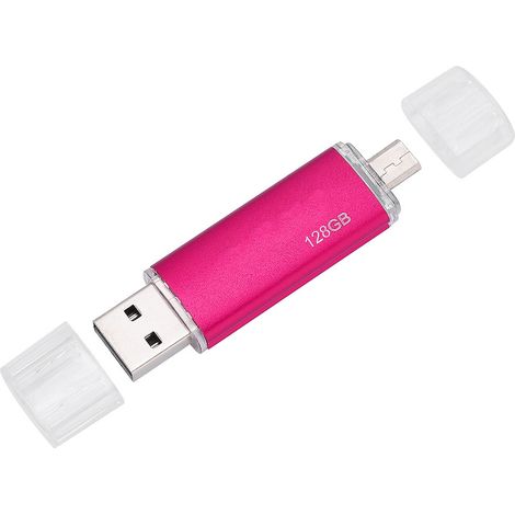 Clé USB 2.0 OTG portable double usage Rosy haute vitesse (128 Go) (1/5)