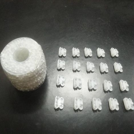 Accessoires pour stores verticaux, accessoires pour stores vénitiens verticaux, chaînette de perles inférieure, 20 mètres, 20 boucles de perles (1/5)