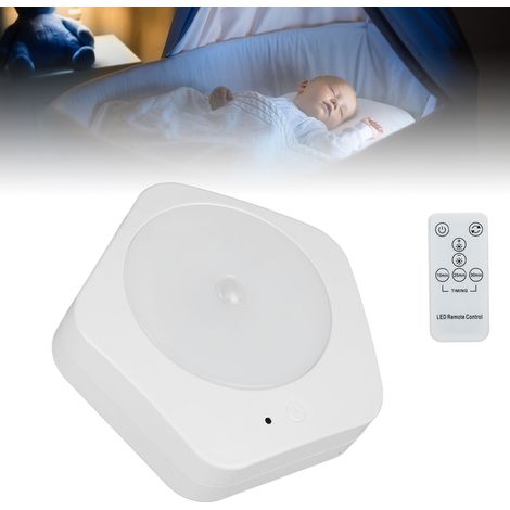 Veilleuse créative avec minuterie, télécommande à induction de présence humaine et lumière d'ambiance (norme américaine 110-220V) (1/5)
