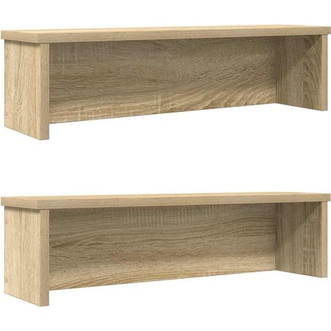 Kitchen Racks Stackable 2 pcs Sonoma Oak 60x15x16 cm vidaXL
