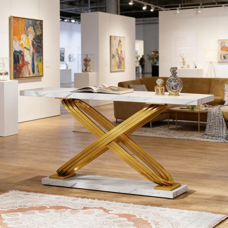 Table d’entrée luxueuse,console et table d’exposition