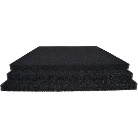 Mousse filtrante biologique pour aquarium, éponge filtrante adaptée, dimensions 50 cm x 50 cm x 2 cm, lot de mousse de filtration pour aquarium (1/4)