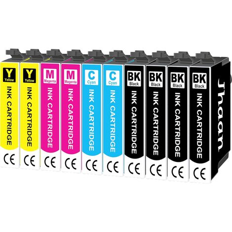 Cartouches d'encre Compatible pour Cartouche Encre Epson XP 2200, Lot de 10 (1/5)