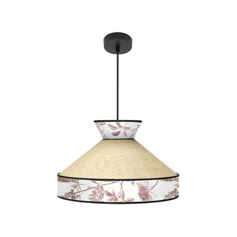 Lampada a sospensione "Constantinople", Ø40cm, altezza regolabile, 1xE27 (lampadina non inclusa), beige e rosso