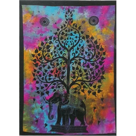 Décoration murale en coton - Arbre Éléphant- Vendu par 1 (1/3)