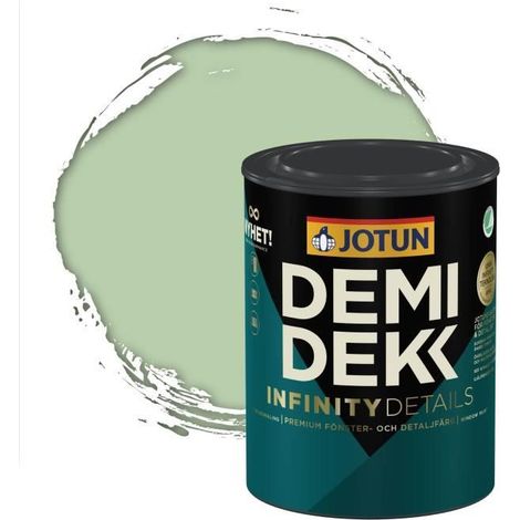 Peinture Bois - DEMIDEKK INFINITY DETAILS - Lasure Opaque Satinée - RAL 6019 - 0,75L (1/2)