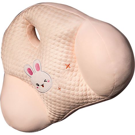 Stuhlrückenkissen, Lendenkissen für den Sommer, Lendenkissen mit Cartoon-Motiv für Sofa, Schlafzimmer, Büro, Auto, rosa Kaninchen (1/5)