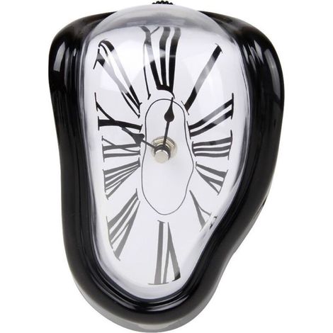 Horloge Murale Enfants Ours Blanc Décoratif Silencieux sans Coutil Actionné pour Cuisine Salon Chambre Chambre Enfant (Noir, 18 cm ) (1/4)
