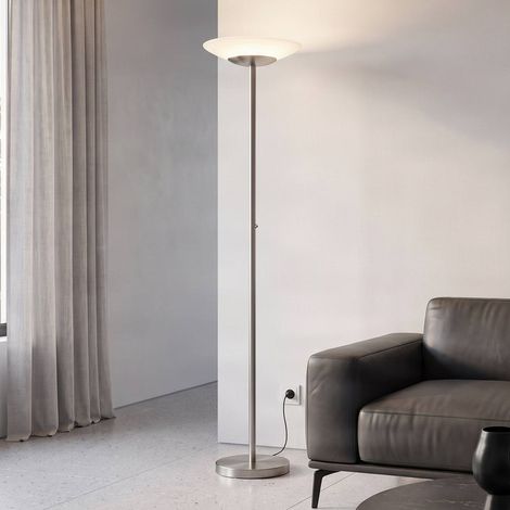 LED Stehlampe "Ragna" aus Glas dimmbar für Wohnzimmer & Esszimmer von Lindby (1/4)
