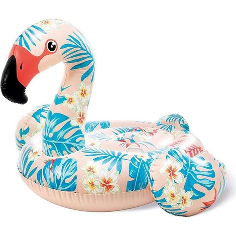 TRADE SHOP - Fenicottero Tropicale Gonfiabile Cavalcabile 147x140x94cm Multicolore Mare 57559 - (1/4)