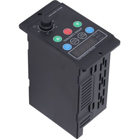 Variateur de fréquence 3 phases pour contrôle vitesse moteur onduleur convertisseur 1PH 176-264V entrée 400W 2A 3PH 0-220V sortie 0.1-400HZ (1/5)